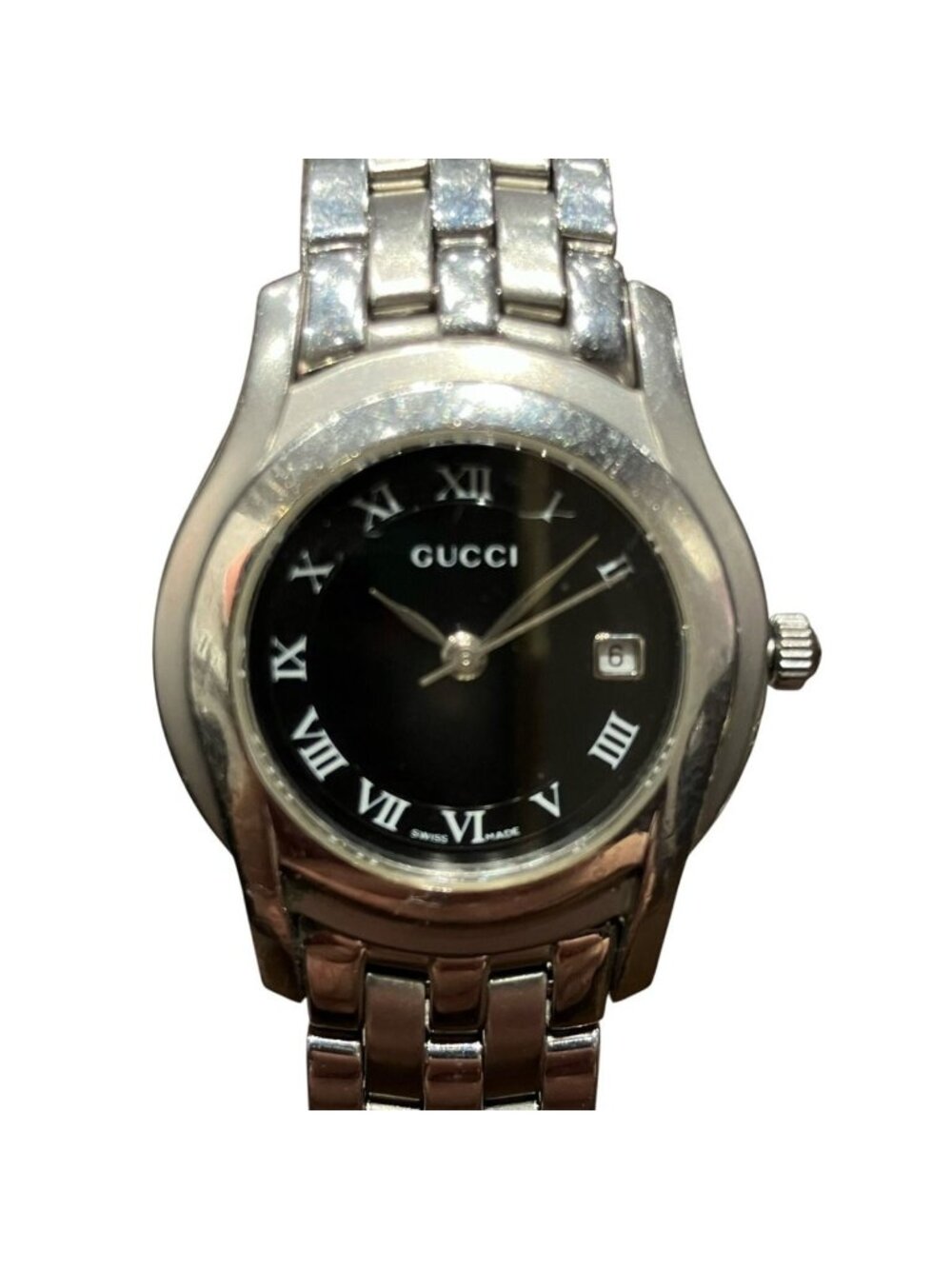 Gucci Watch SS Quartz Black Dial